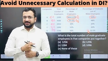 How to avoid unncessary Calculation in DI | Most imporatant Data Interpretation Trick | Sumit Sir