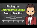 Finding the interquartile range from a box plot box and whisker plot  math with mr j