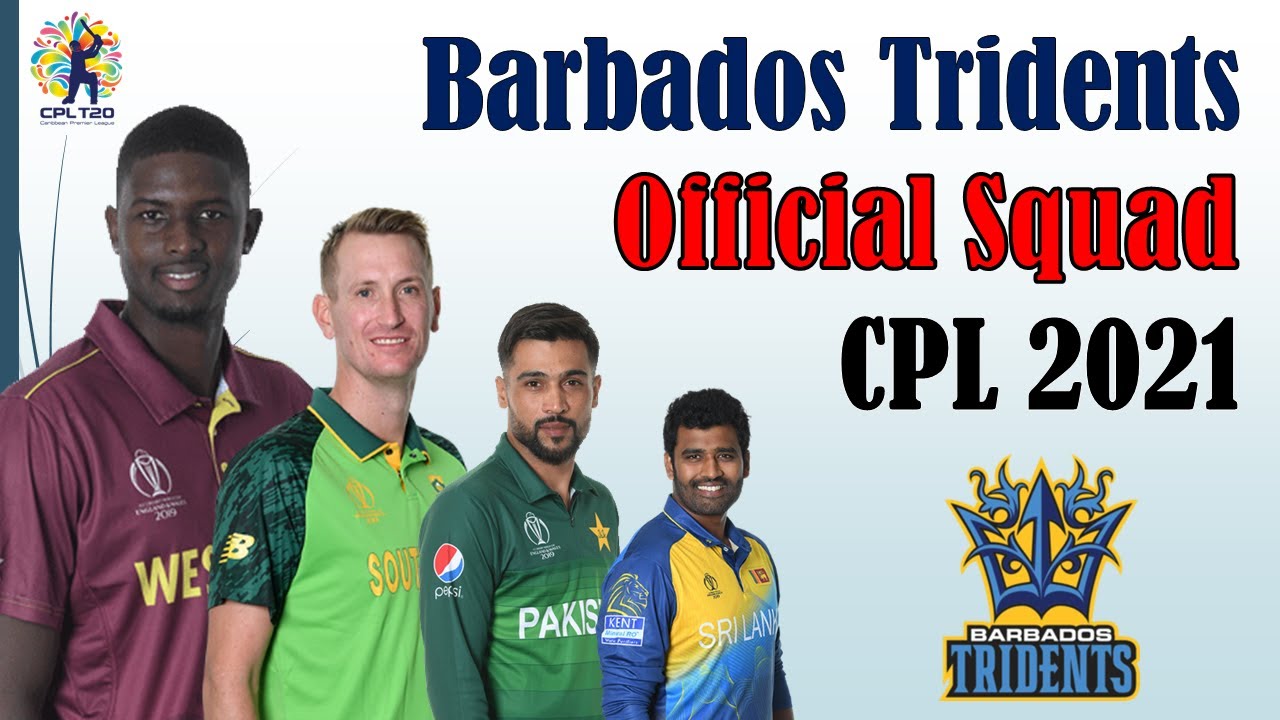 CPL 2021 | Barbados Tridents Official Team Squad CPL 2021 | BT Full Players List CPL 2021
