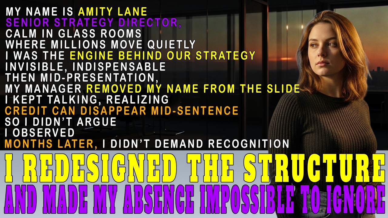 My Manager Removed My Name from the Slide While I Was Presenting It