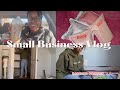 Small Business Vlog , packing orders and organizing closet