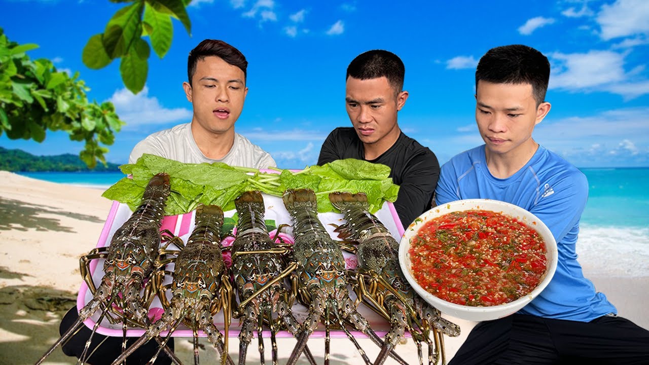 hải sản hữu bộ 2022 Update Hữu Bộ | Sashimi Tôm Hùm Nguyên Con Và Nước Chấm Siêu Cay Cấp Độ Âm Phủ