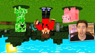 JOGUEI MINECRAFT de PONTA CABEÇA!!! - DEU MUITO RUIM