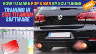 How make pop and bang/back fire by ECU tune in ECM TITANIUM tutorial (Free) screenshot 4