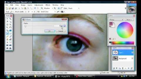 applying eye make up on paint.net.wmv