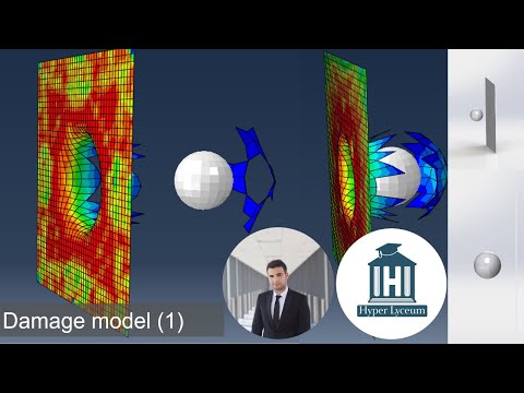 An example for explicit model for damage
