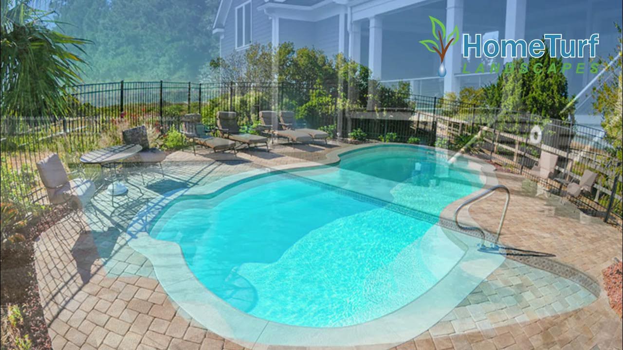 Fiberglass pools for sale Chesapeake Virginia HomeTurf YouTube
