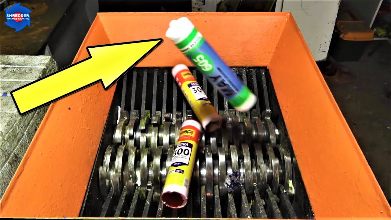 Shredding hard and soft things with shredder machine, oddly satisfying, relaxing videos #4