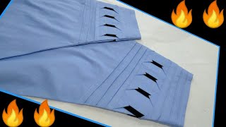 stylish trouser for women//Trouser Design cutting and stitching//how to make trouser design//Hindi