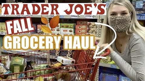 🎃 *MASSIVE 🍁 FALL TRADER JOES GROCERY HAUL! (*new* fall products) // Rachel K