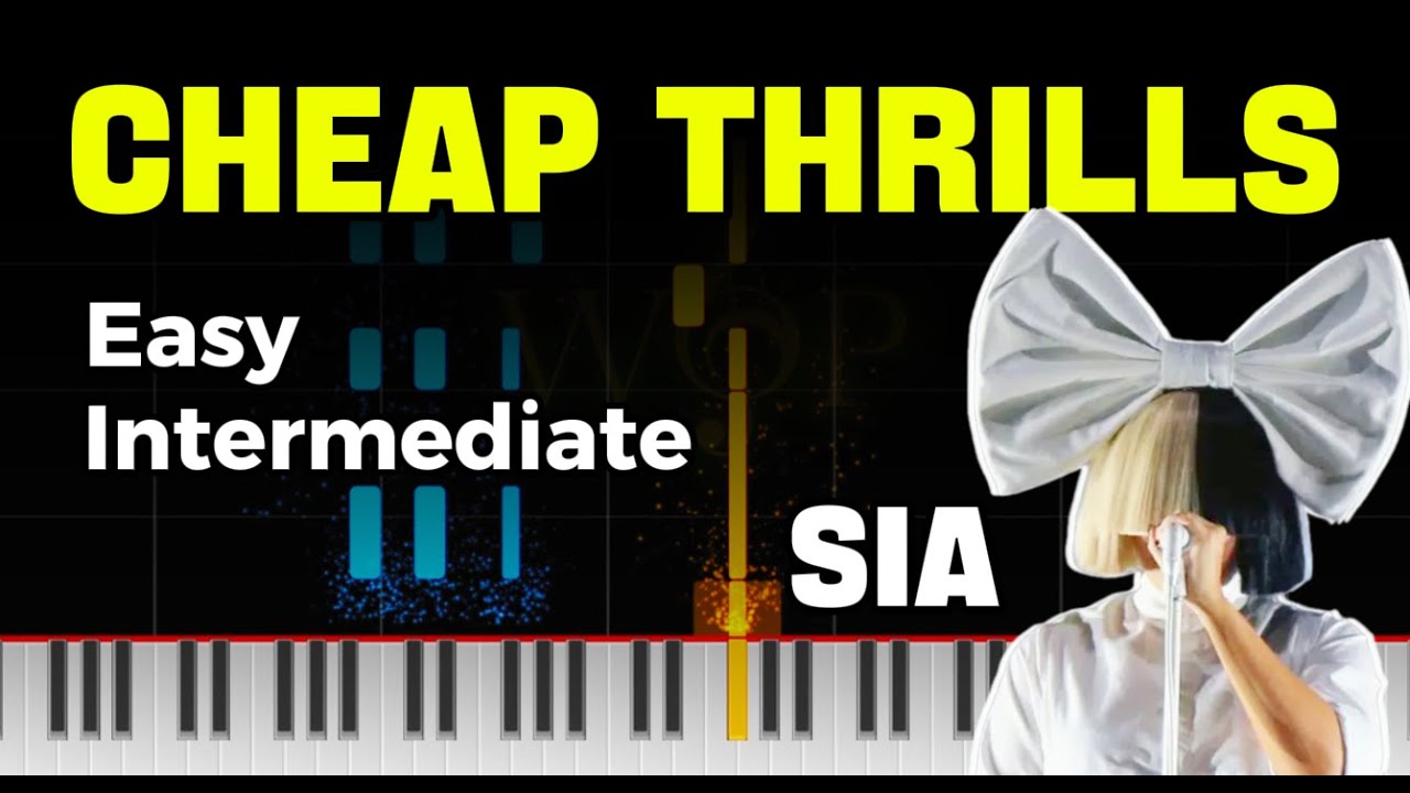 Cheap Thrills – Sia | Easy to Intermediate Piano Cover