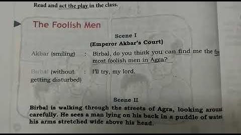 DAV nahan,class 4. English reader, unit 3(c) The foolish men, (part 2)