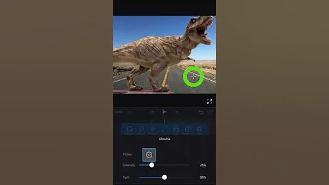 Use chroma tool in VN video editor app ! Green background #chromakey  #remove background #vneditor