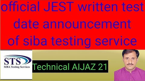 official written test date announcement for the post of JEST || sts || test condect talku vise