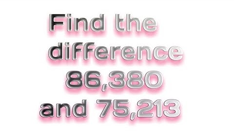 Subtraction|How to arrange given two numbers to subtract| Class-4 Find the difference