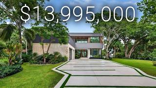 Inside a $13,995,000 Mansion w/ 134FT of WATERFRONT, Movie Theatre, 100ft DRIVEWAY! Fort Lauderdale!