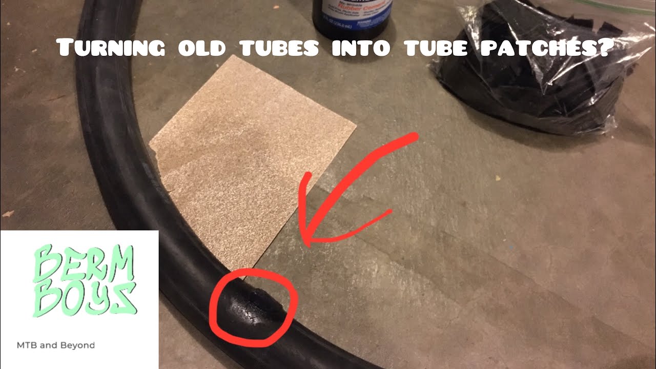 How to make DIY bicycle inner tube patches from an old inner tube ...