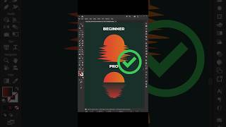 Adobe illustrator - How to create sunset reflection #illustrator #illustratortutorial