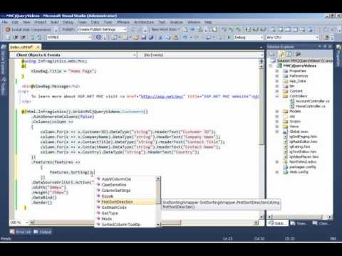 Configuring igGridSorting ASP.NETMVC