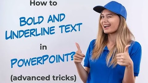How to Bold Italic and Underline Text in MS PowerPoint | AQS Learning Point