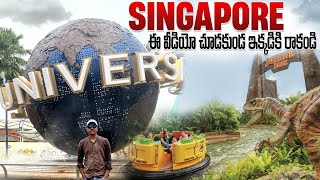 Universal Studios Singapore || Singapore Trip in Telugu || Singapore To Malaysia || Telugu Traveller