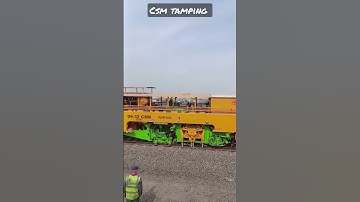 plasser csm machine working up line #plasserandtheurer #locomotive #dfccil #youtubeshorts #train