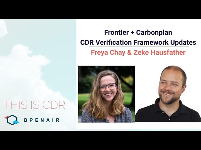 This Is CDR Ep. 65: Frontier + Carbonplan's CDR Verification Framework Updates. episode artwork