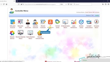 How to fill attendance in leave management system using Smart School MIS