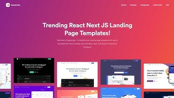 React Website Templates | SuperProps: Trending Landing Page Collections with Next.js and Gatsby