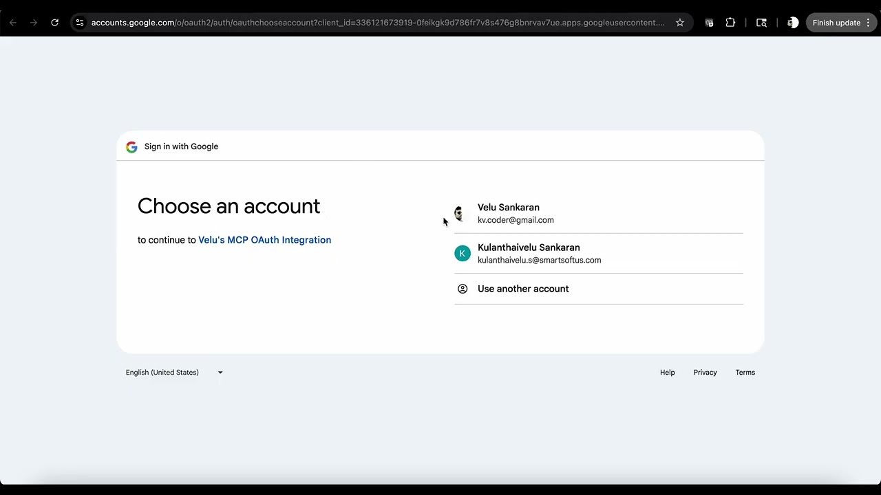 Google OAuth Implementation for MCP Server