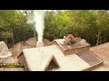 Transforming Empty Land into Aesthetic Underground Hut with Green Roof