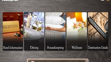 Hotel Room Service LobbyPad.com Concierge Touchscreen Kiosk