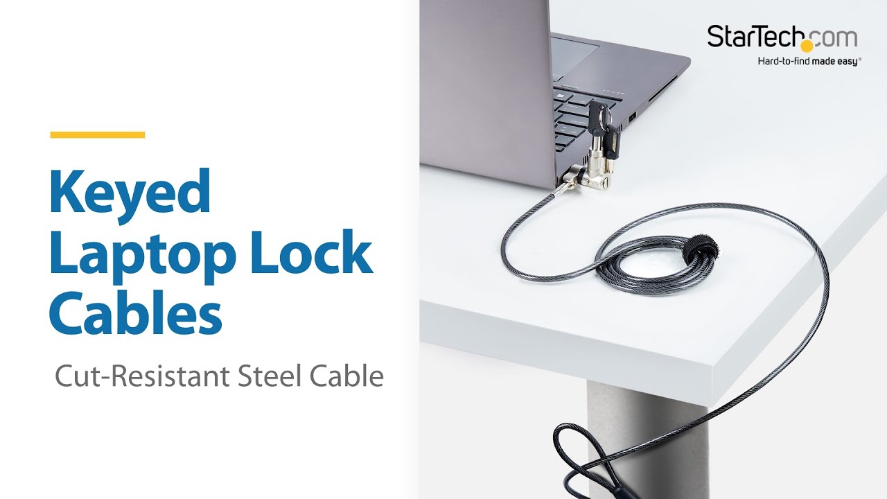 StarTech.com Nano Slot Laptop Cable Lock Combination