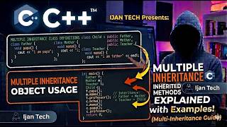 Multiple Inheritance in C++ Explained In Hindi Urdu 2026  | Lecture 8 (Super Easy with Examples)