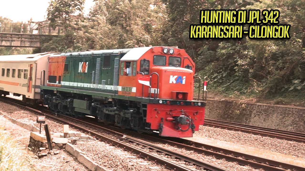 KERETA API PANJANG!!! DAPAT KERETA API BANYAK DI JPL 342 KARANGSARI #railfansindonesia #keretaapi