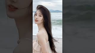 A beautiful woman on the beach