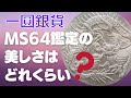 一圓銀貨 MS64鑑定の美しさはどれくらい？