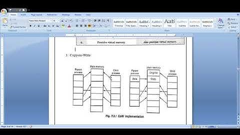 Module 4 Chapter 1 Virtual Memory Management (Copy -on-Write)