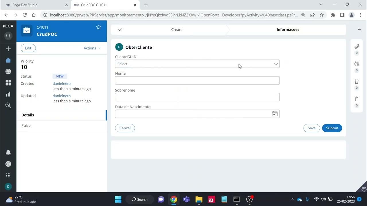 Create edit record pega savable data pages youtube