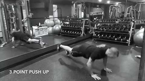 3 Point Push Up - Upside Strength Exercise Library