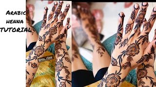 Arabic henna😍beautiful design with full tutorial🥰#youtube#viral#tranding#viralvideo#handmade