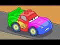 Rayo Mcqueen Colores Vs Francesco Bernoulli Carrera Final! - Dibujos Animados Infantiles