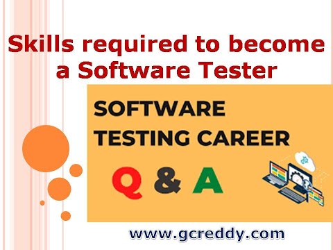 Skills required to become a Software Tester | G C Reddy Software Testing |