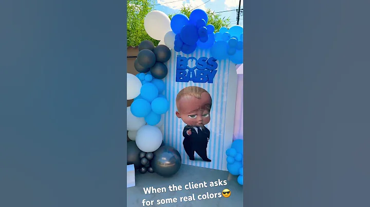 Boss Baby 😎 balloons decor #shorts #balloons #bossbaby #babyboss #party #partydecor #ballonsparty