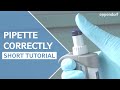 How to pipette correctly  a short stepbystep introduction into proper pipetting