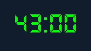 43 Minute Timer Digital | 43 Minutes Countdown Digital