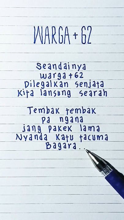 Warga  62 (BASSSOMBAR) · Ryo Bahow · Lyrics