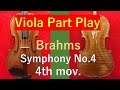 BrS44 - Brahms Symphony No.4 4th mov.  ヴィオラは何やってるの？　ブラームス　交響曲第4番　第4楽章