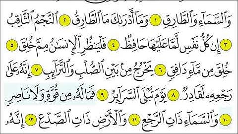 سورة الطارق 9-11