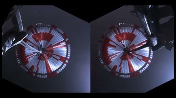 Mars 2020 EDL Parachute-Up-Look Camera cross-eye stereo 2.5x slow-motion